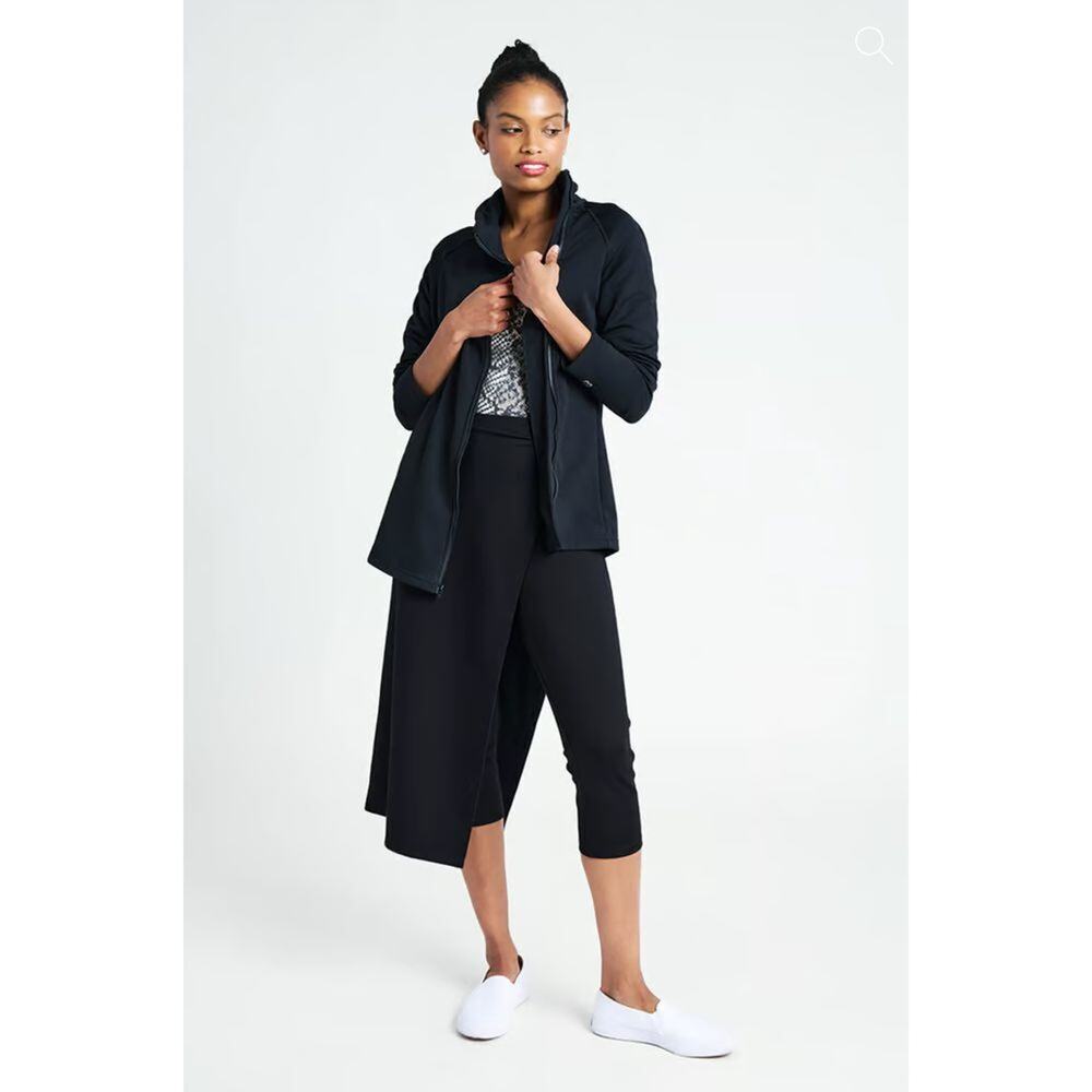 Betabrand The Sassiest Pants Midi Skirt Skort Stretch Comfort Office Wear Size M